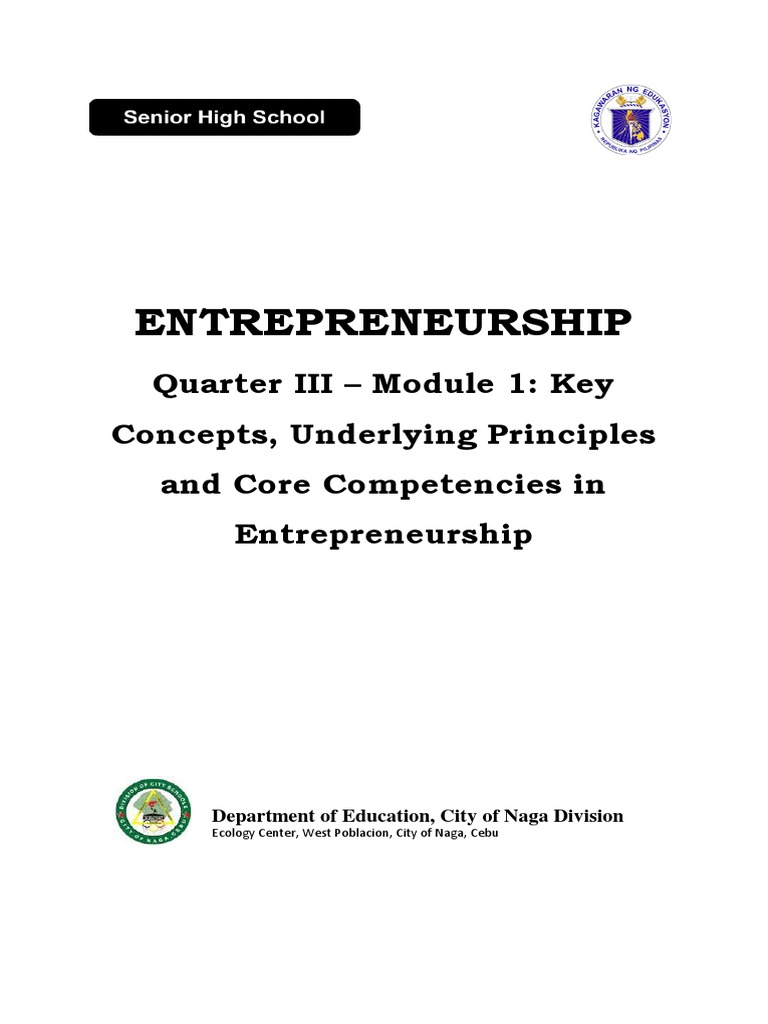 Key Concepts in Entrepreneurship Module 1 | PDF | Entrepreneurship ...