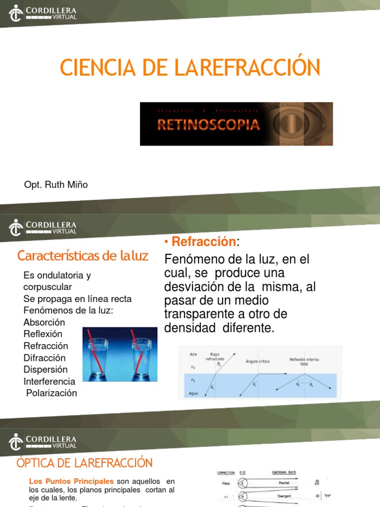 Bases de La Refracción | PDF | Óptica | Ligero