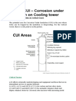 What Is CUI - Corrosion Under Insulation On Cooling Tower