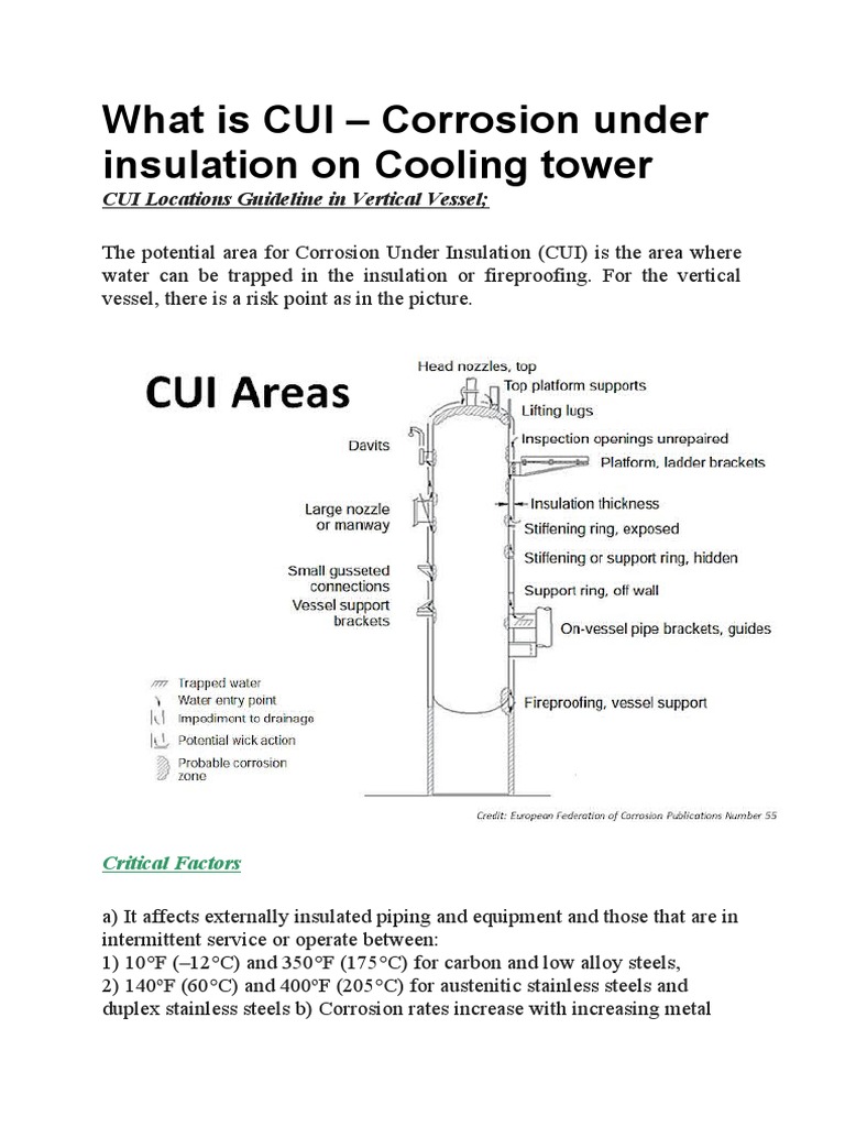 CUI Risks in Cooling Towers Explained | PDF | Corrosion | Water