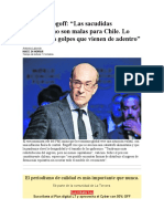 Kenneth Rogoff Las Sacudidas Mundiales No Son Malas para Chile