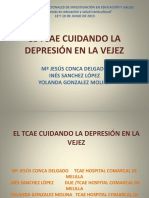 El Tcae Cuidando La Depresión en La Vejez: M Jesús Conca Delgado Inés Sanchez López Yolanda Gonzalez Molina