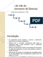 Ciclo de vida do desenvolvimento de sistemas