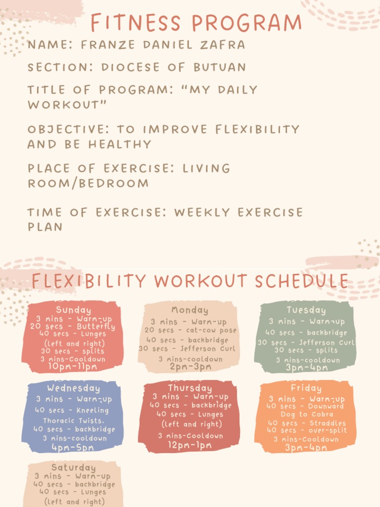 Fitness Program Pdf Free Download