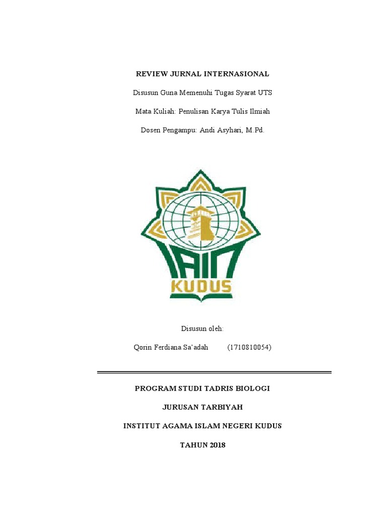 jurnal ilmiah internasional proses penelitian akademik