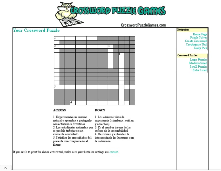 Crossword Puzzle Games Create Your Own PDF