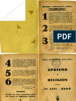 1933 LAS -Aprismo y Religion -El Anti Rodo