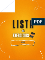 Lista de Exercícios TESE