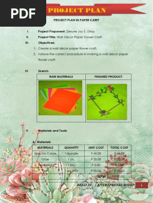 PROJECTPLAN HANDICRAFT