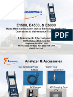 E Instruments E1500 E4500 E6000 Training