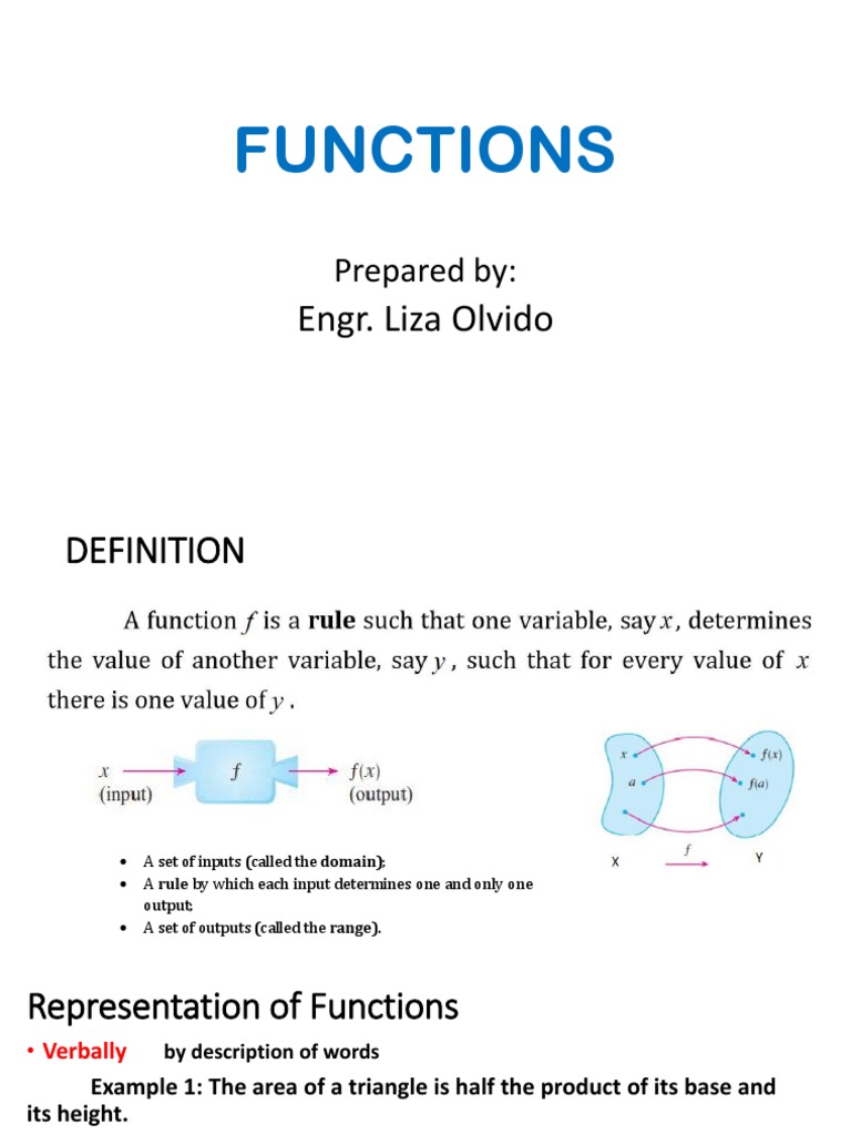 1 Definition of Functions - 1S - 22 23 | PDF | Function (Mathematics ...