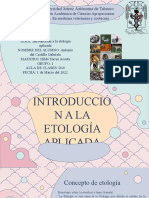 Introduccion A La Etologia Aplicada