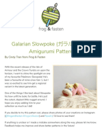 Amigurumi Galarian Slowpoke Crochet Pattern