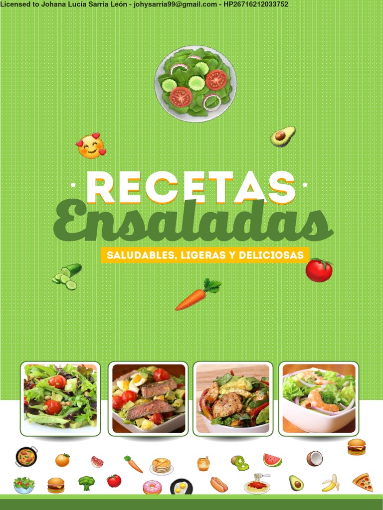 100 Recetas de Ensaladas Saludables | PDF | ensalada | filete