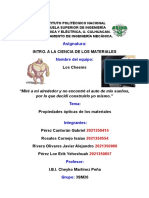 Trabajo Escrito - Propiedades Opticas de Los Materiales - 3SM26 - Los Cheems