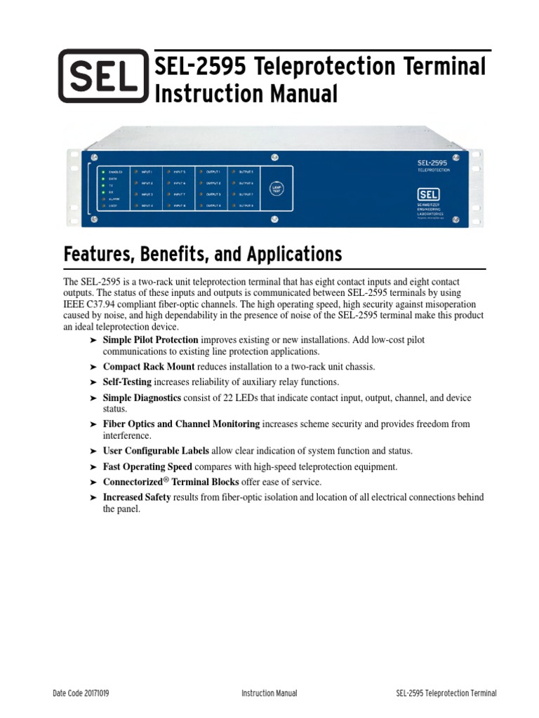 2595 Im 20171019 | PDF | Power Supply | Relay