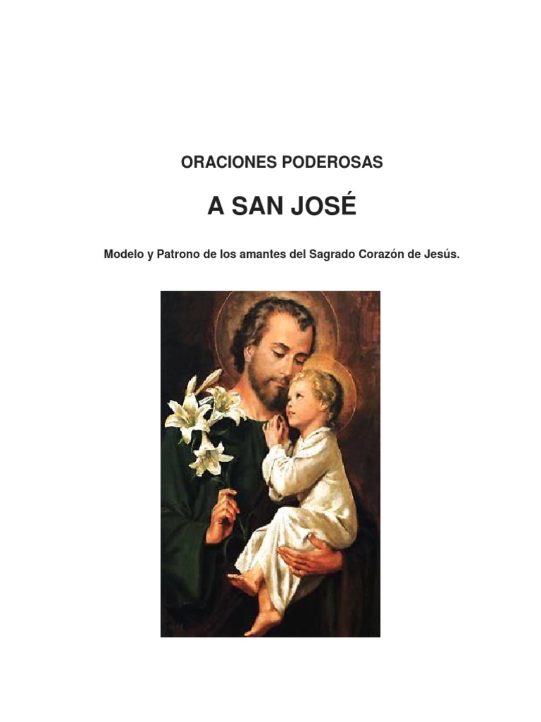Oraciones Poderosas A San Jose - PDF Versión 1 | PDF | María, madre de ...