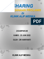 Presentasi Program Prolanis Alif Medika