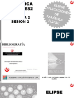 CE82 SEM2 SESIÓN 2.2 ELIPSE APLICACIONES DE PARÁBOLA Y ELIPSE - Al