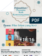 Petjahkan Puasamu, Raih Kemenanganmu