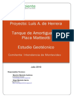 Proyecto: Luís A. de Herrera Tanque de Amortiguación Plaza Matteotti Estudio Geotécnico