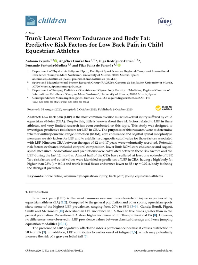 10.3390children7100172 PDF Anatomical Terms Of Motion Receiver