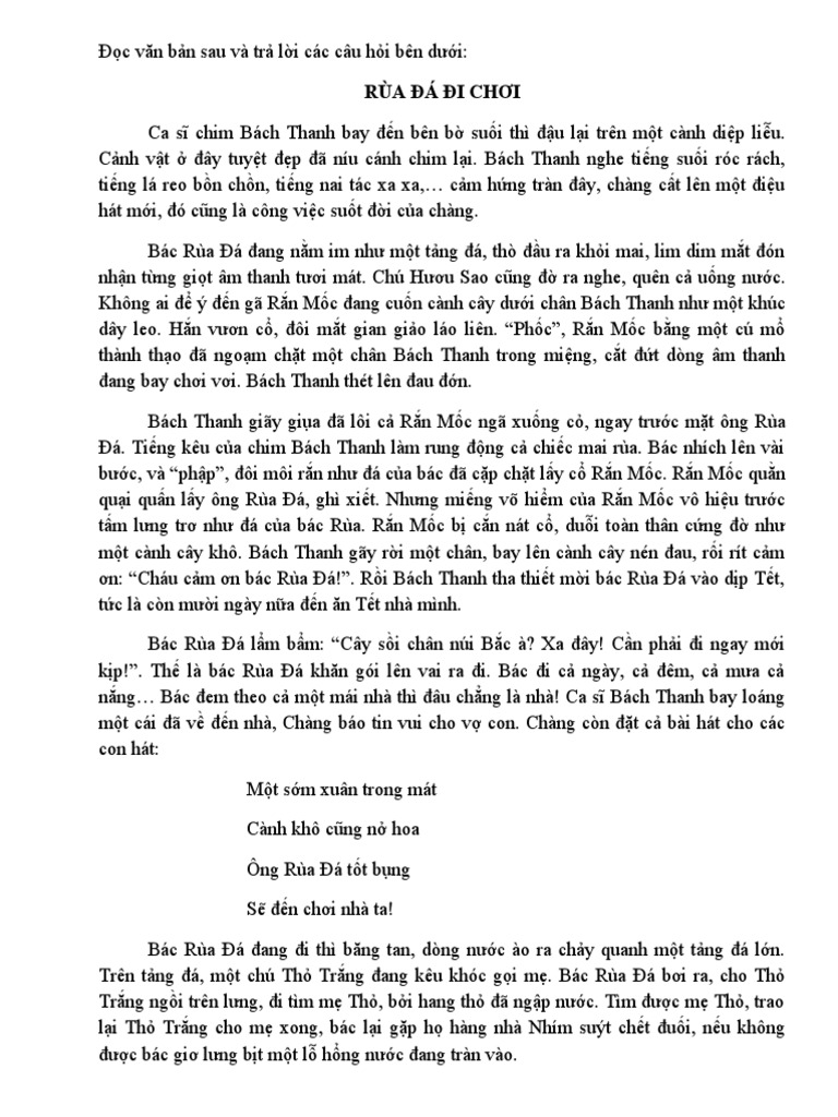 Rùa Đá Đi Chơi | PDF