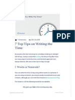 7 Top Tips On Writing The Time - Proofed's Writing Tips