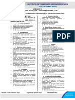 Idepunp - Alumnos Semana #10 Plan de Redacción - Oraciones Incompletas - Ciclo Ades Diciembre - Marzo