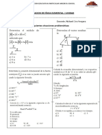 Evaluacion de Fisica Iu - 2 Sec