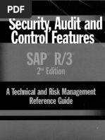 Security Audit and Control Features SAP R3