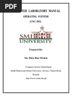 Operating Systems Final Lab Manual