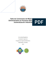 Tablas de Conexiones de Módulos de Entrenamiento