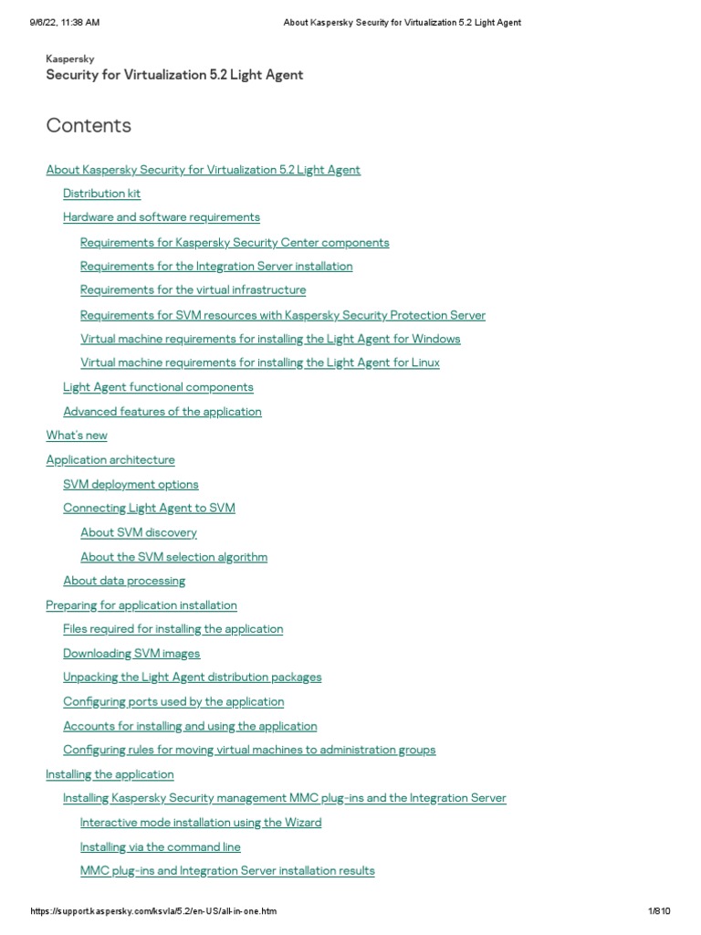 Kaspersky Security for Virtualization 5.2 | PDF | Hyper V | Antivirus ...