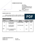 Curriculum Vitae: Academic Record