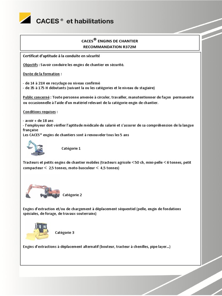 Les Engins de Chantier R372m | PDF | Véhicules | Sécurité routière