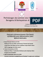 Perlindungan Dan Jaminan Kemerdekaan Beragama Dan Berkeyakinan Di Indonesia