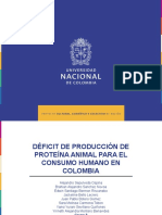 Deficit de proteína animal en Colombia