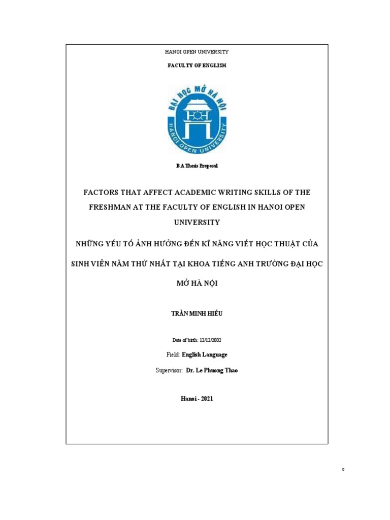 Factors Affecting Freshman Writing Skills | PDF | English As A Second ...