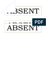 Absent Ka