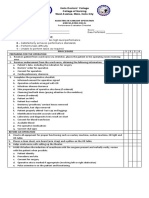 ASSISTING IN A MAJOR OPERATION Circulating Nurse Performance Evaluation