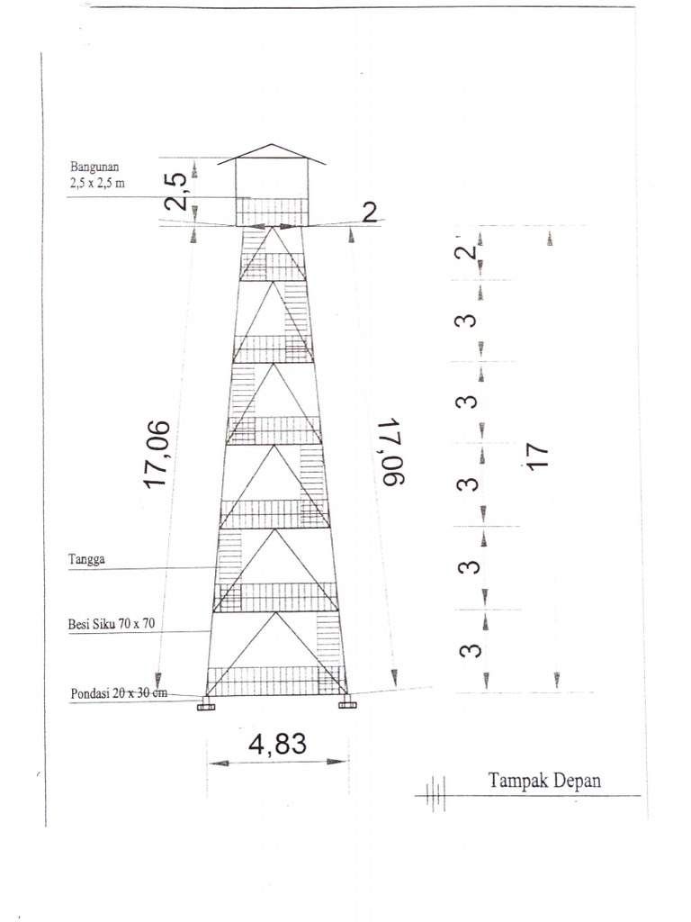 Drawing Menara Api | PDF