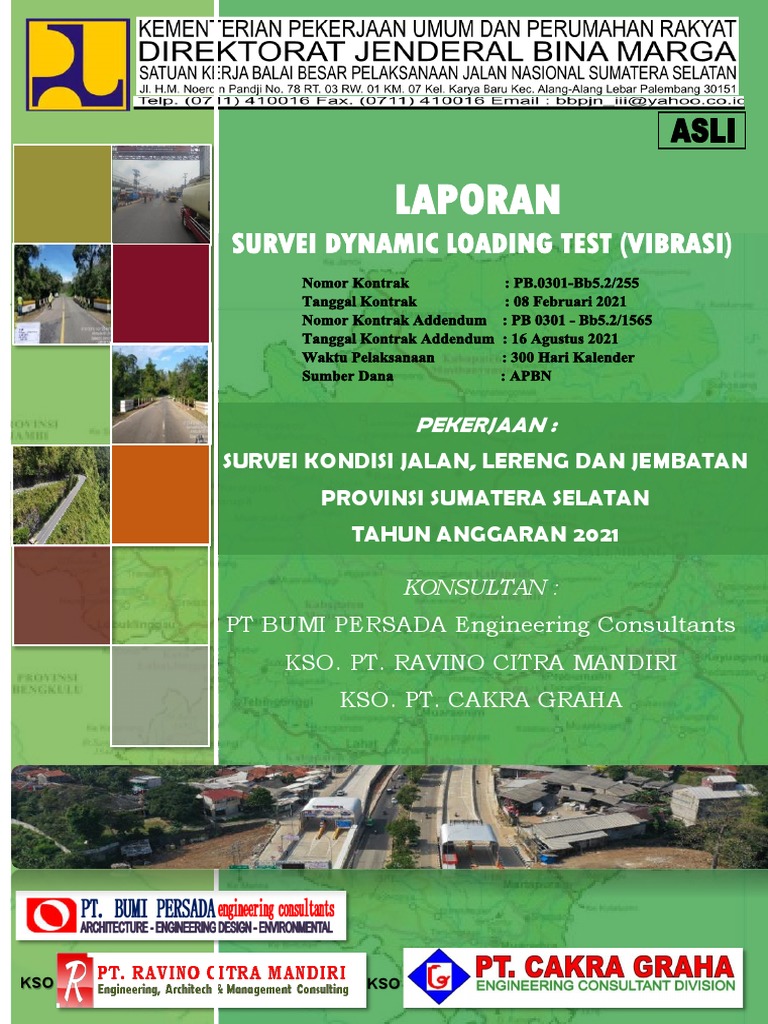 Laporan Dynamic Loading Test Jembatan | PDF