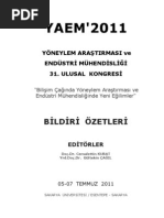 Download Bildiri zetleri YAEM 2011 Sakarya niversitesi by greenleaff SN59222673 doc pdf