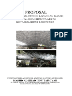 Proposal Pembangunan Awning Lapangan Masjid