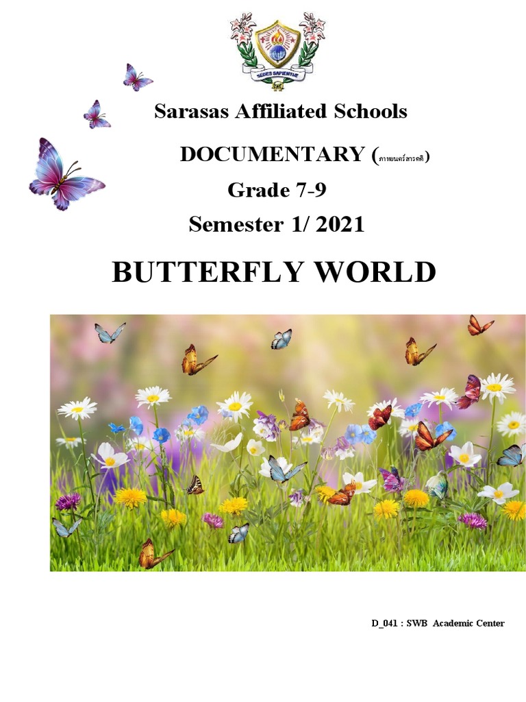 Script - Butterfly World Grade 7-9 | PDF | Pupa | Butterfly