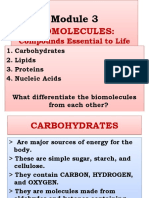 Module 3 Biomolecules