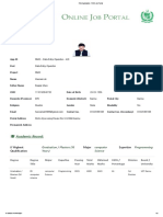 Print Application - PARC Job Portal