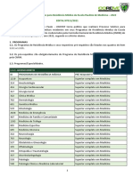 Processo Seletivo Residência Médica Escola Paulista Medicina 2022