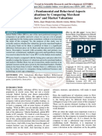 Analyzing The Fundamental and Behavioral Aspects of IPO Valuations by Comparing Merchant Bankers' and Market Valuations